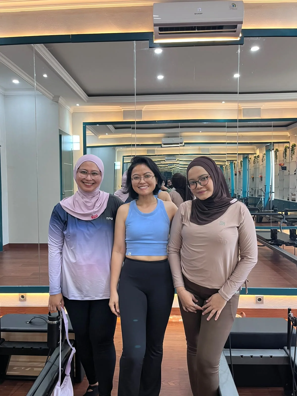 Liza Ariesta Pilates practice moment